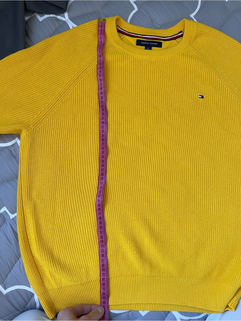 Tommy Hilfiger Vibrant Yellow Crewneck Sweater